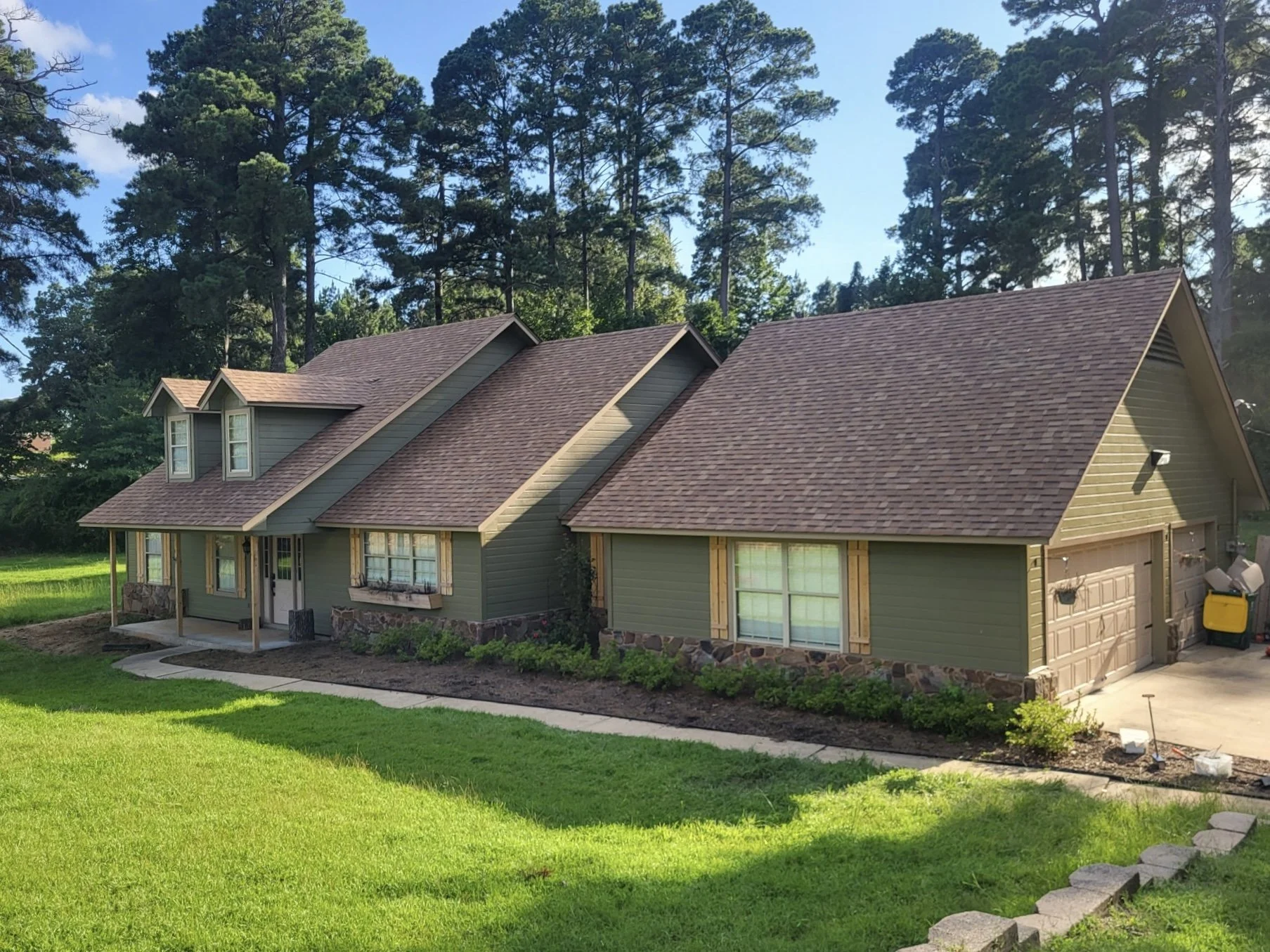 Architectural shingle roof replacement by Eden Roofing